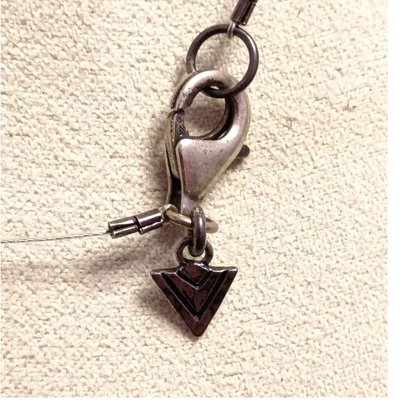 Vintage Designer Silpada 925 Silver Collar Necklace Rose Quartz Freshwater Pearl - Picture 6 of 6